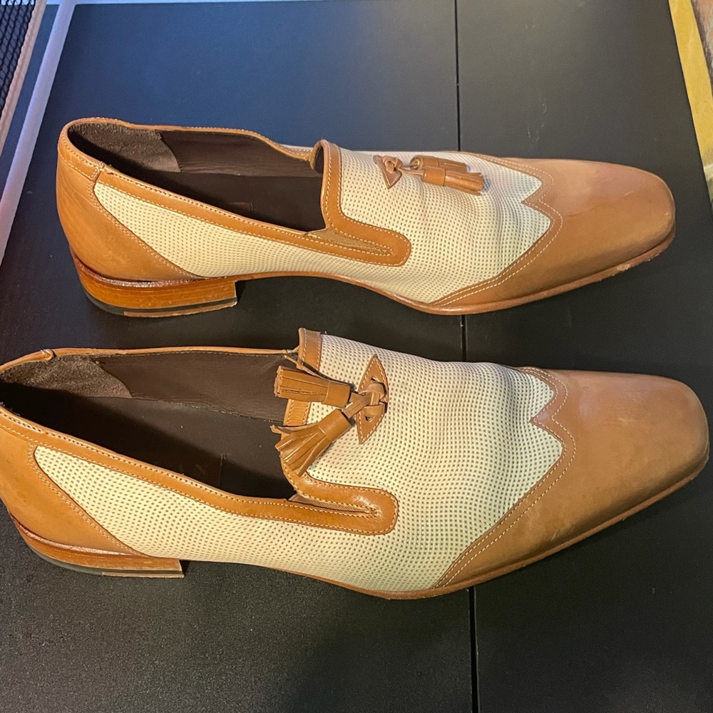 Mezlan men shoes, tow-tone, comfortable, size 10.5
